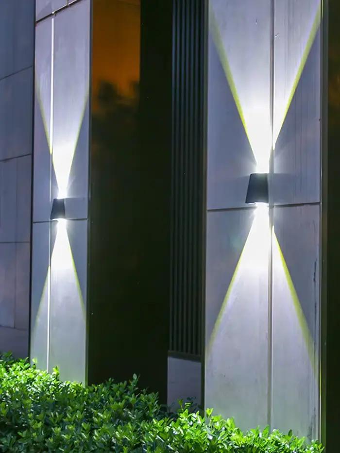 2LED s lampe murale extérieure solaire