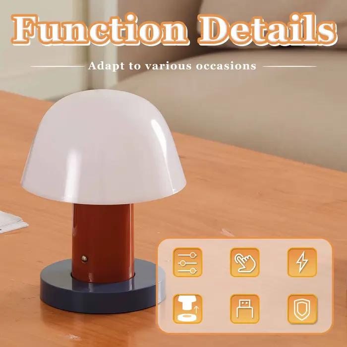 Lampe de bureau en forme de champignon