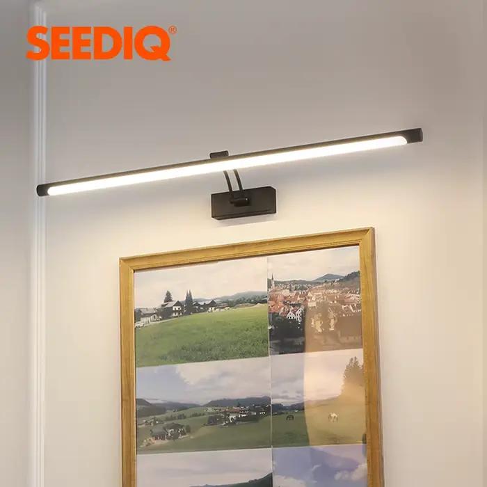 Applique Murale LED au Design Moderne, Disponible en Noir et Argent, Luminaire Décoratif d'Nik, 80/100cm