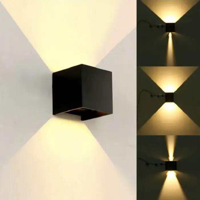 Lampe murale LED COB à intensité variable moderne avec finition en aluminium pour intérieur et extérieur occasions spéciales à offrir