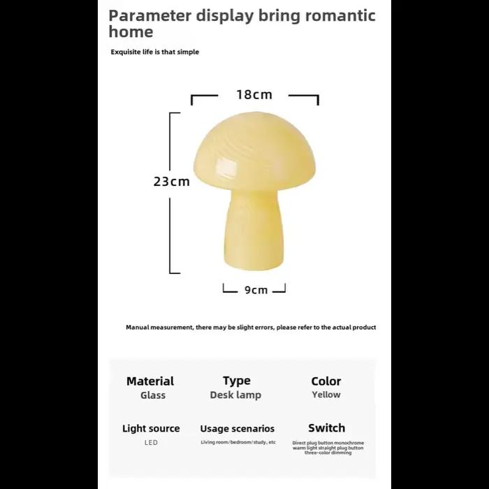 Lampe de table en verre créative