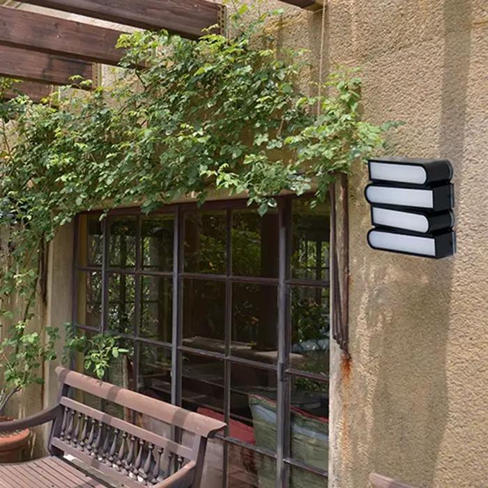 Lampe murale LED d'extérieur, étanche, pour cour et extérieur, design créatif, lampe murale suspendue