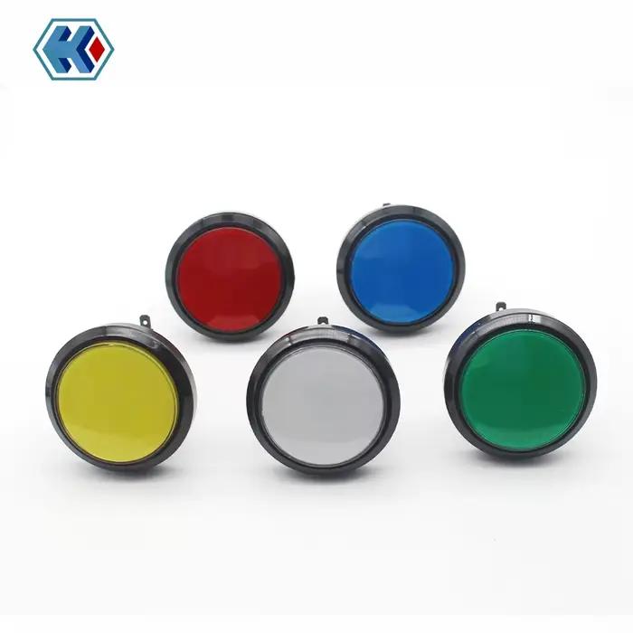 10 pièces 60 MM/nouveau 5 V lampe LED grand rond Arcade lecteur de jeu vidéo bouton poussoir Micro interrupteur pour Machines