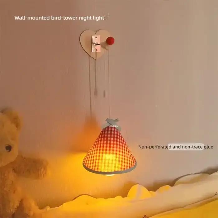 Veilleuse murale à suspendre pour chambre douce lumineuse ambiance chaleur et détente pour filles bureau décoration chambre à coucher rechargeable ABS