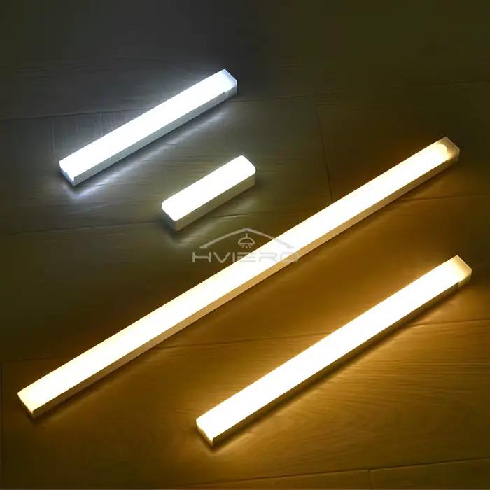 Capteur de mouvement veilleuses lampe à LED sans fil USB Rechargeable magnétique pour armoire chambre placard cuisine allée Tube détecteur ampoule