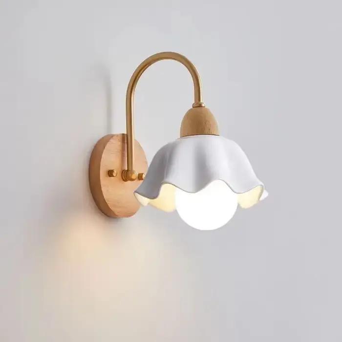 Applique murale en bois forgé style japonais luminaire floral éclairage quotidien chambre à coucher entrée étude-decoration-moderne-pour-la-maison