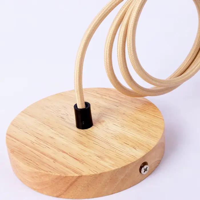 Support de lampe suspendu couleur naturelle E27