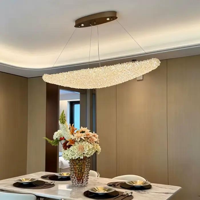 Lustre de plafond en cristal de luxe