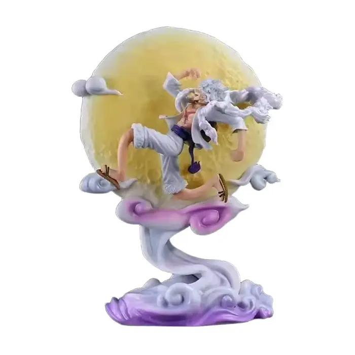 Figurine de dessin animé One Piece Nika Luffy, modèle mignon, poupée 2D, veilleuse, ornement de bureau pour étudiant, jouet, accessoire d'animation, vente en gros