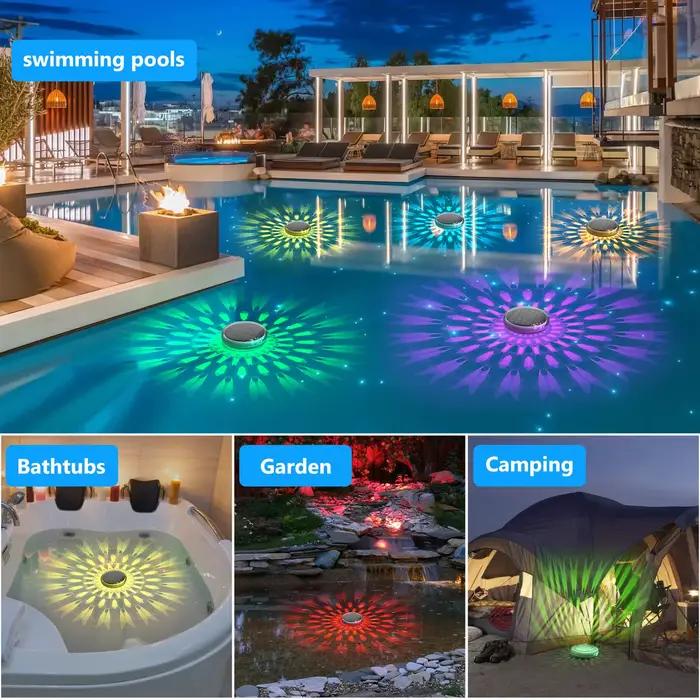 Lampes solaires flottantes pour piscine, changement de couleur, lumière LED étanche IP67, à énergie solaire, pour piscine, étang, jacuzzi, décoration de fête de mariage