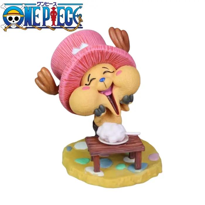Figurines d'anime One Piece, figurine d'action Tony Chopper, modèle de statue en PVC, ornements de beurre mignons, jouets cadeaux de collection, 10cm