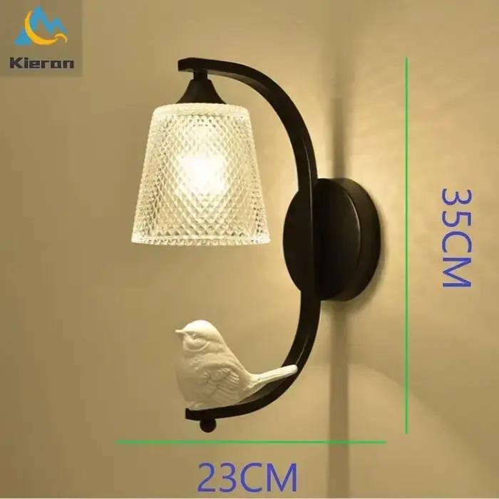 Lampe murale à LED en forme d'oiseau