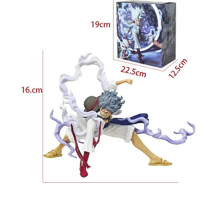 Figurines One Piece Monkey D. Luffy, Luffy le Dieu du Soleil en position accroupie, figurines de combat, modèle en PVC, jouet de collection, ornement, cadeau d'anniversaire