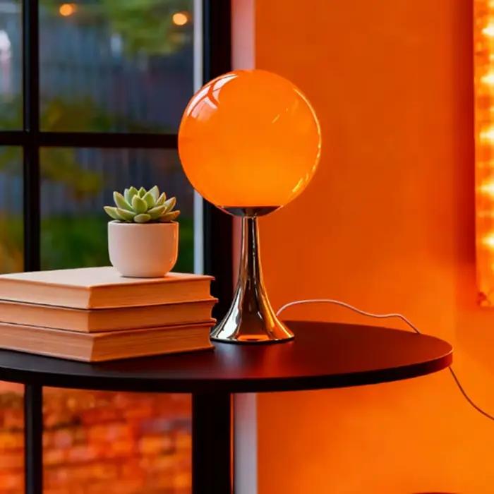 Lampe de bureau en verre