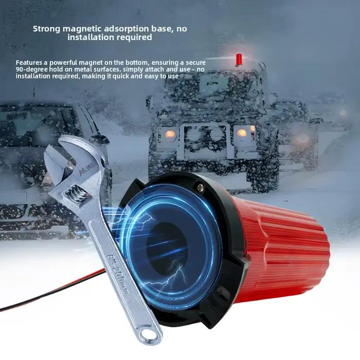 Lumière stroboscopique de voiture d'urgence, balise rotative pour Indication de la circulation, 54 LED, jaune, bleu, rouge, blanc, Flash d'avertissement de voiture