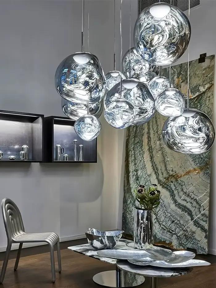 Lampe suspendue LED nordique en PVC