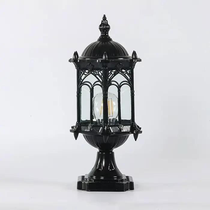 Lampe de pilier extérieure rétro européenne