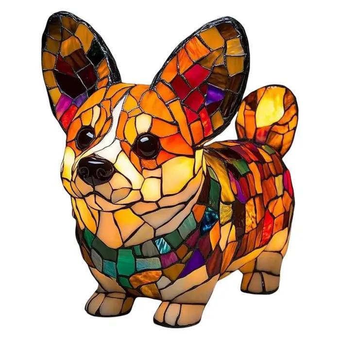 Animal résine veilleuse LED lampe de chevet mignon