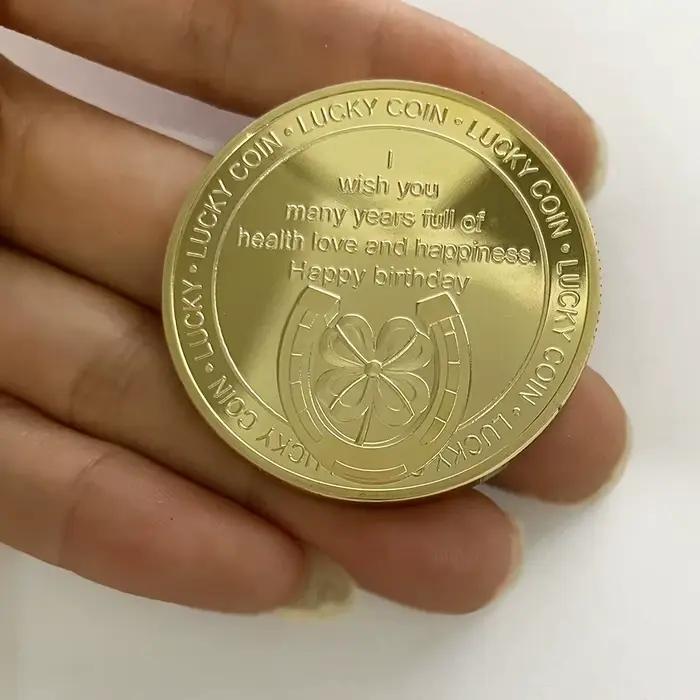 Médaille commémorative, célébration du festival, pièce porte-bonheur, commémoration de joyeux anniversaire