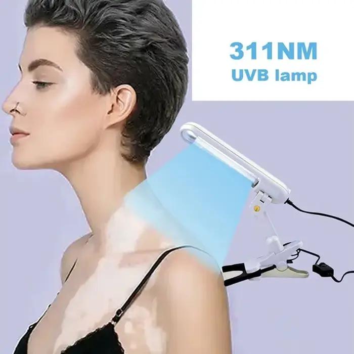 Lampe de photothérapie UVB 311nm, dispositif pour le traitement du Vitiligo, thérapie à la lumière ultraviolette UV à bande étroite, taches de Psoriasis, eczéma