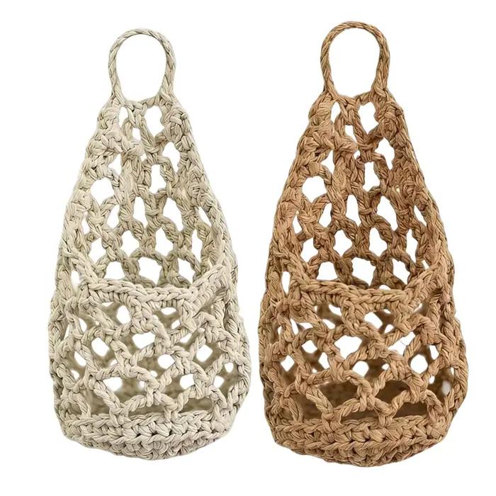 Support de plante en macramé