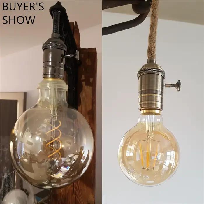 GANRILAND Culot de lampe E27 en cuivre