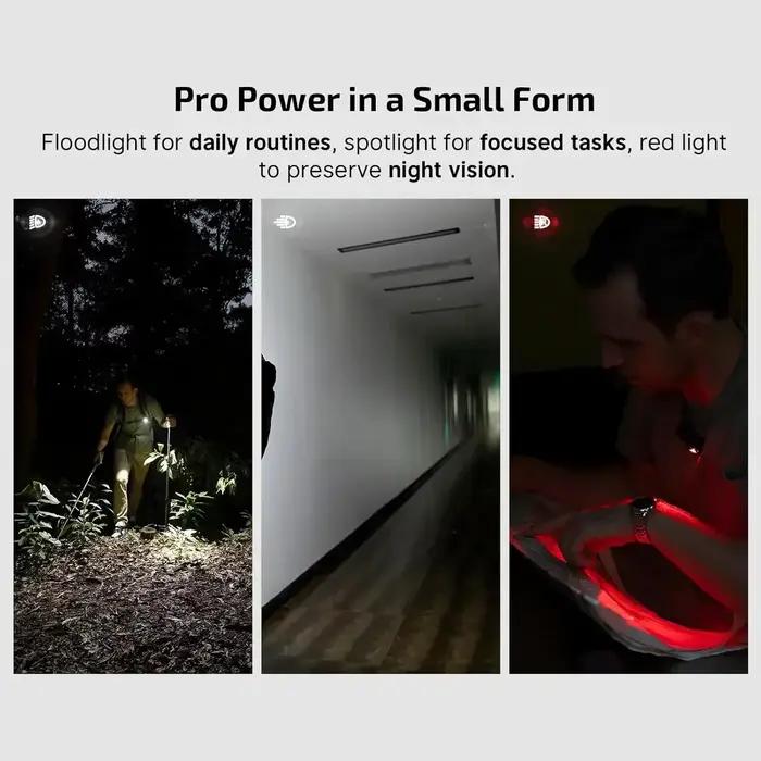 Lampe de poche Olight Oclip Pro EDC 500 lumens, lumière magnétique portable rechargeable de type C