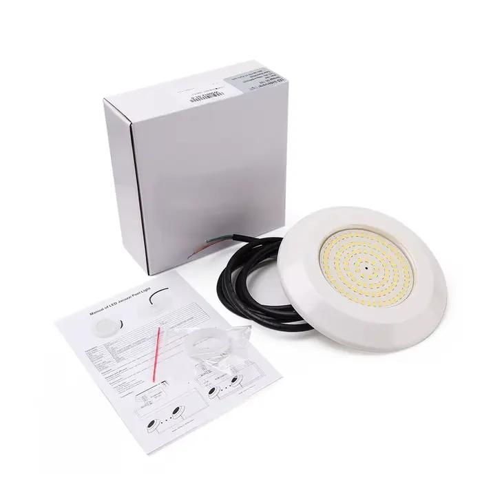 Lampe de piscine LED SubSN étanche, 12W, 108 gible, blanc chaud, bleu, veilleuse sous-marine, budgétaire extérieur