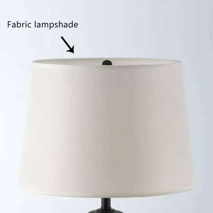 Lampe de chevet américaine, lampe de bureau en tissu, lampe de table européenne, pour décoration de salon, chambre à coucher et salle d'exposition