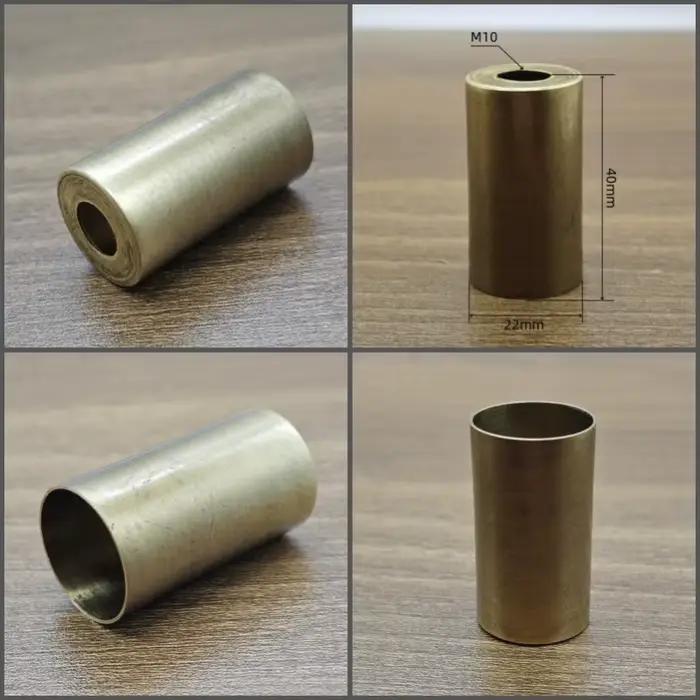 2 supports de lampe en laiton 100% avec douille intérieure en céramique