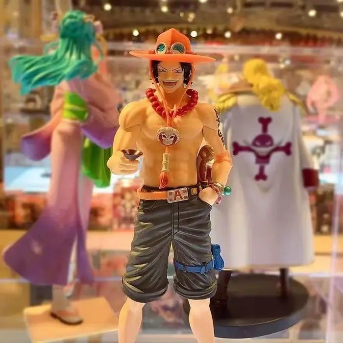 Figurine de dessin animé une pièce, 20cm, Luffy Ace Sabo, trois frères, Statue de vin époupée, Figurine d'action en Pvc, modèle de jouet à collectionner, cadeau