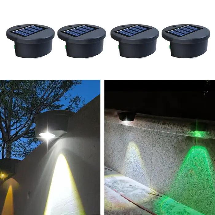 Lampes solaires de piscine à énergie solaire, 4 pièces, lampes lumineuses étanches pour l'extérieur, la cour, la pelouse, la maison, le pont, le porche, le balcon, l'arbre