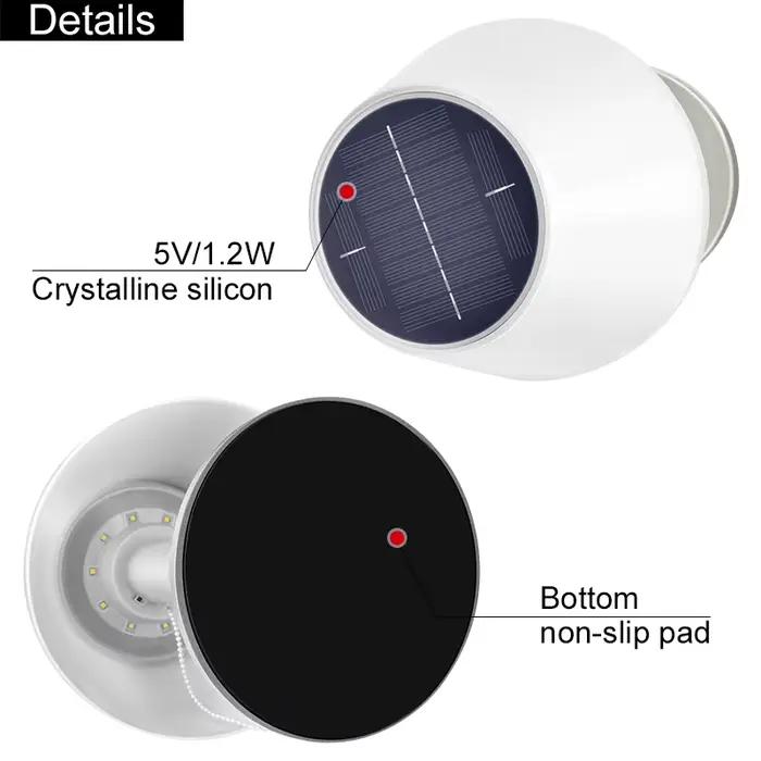 Lampe de Table solaire intelligente LED veilleuses blanches pour bureau intérieur extérieur jardin ménage-lumière de