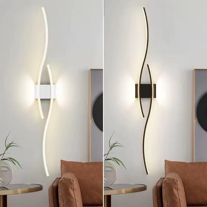 Appliques murales LED modernes pour chambre à coucher, chevet, couloir, décoration intérieure, lampes murales LED AC85-265V