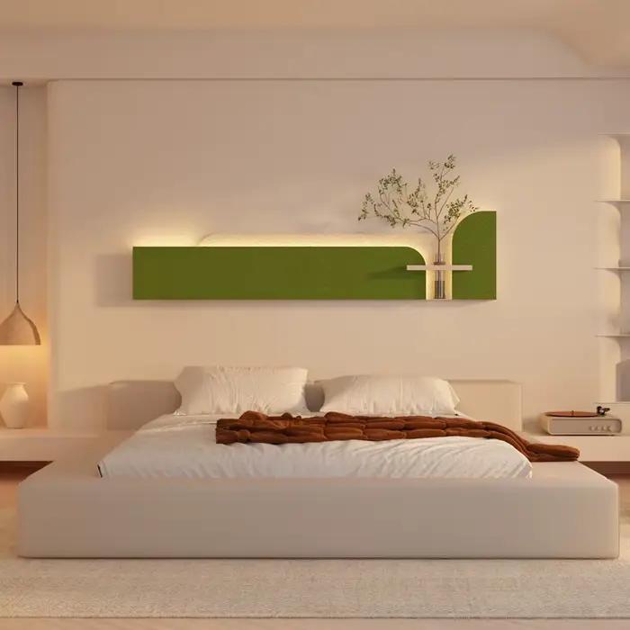 Bricolage décoration mur LED lampe plante pour salon canapé fond chambre couloir moderne intérieur maison horizontale murale lumière