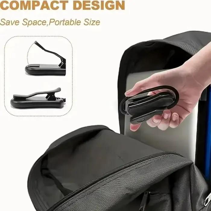 Lampe de lecture LED avec clip pour piano et travail nocturne, éclairage bleu personnalisable, variateur à trois vitesses, design portable et stable