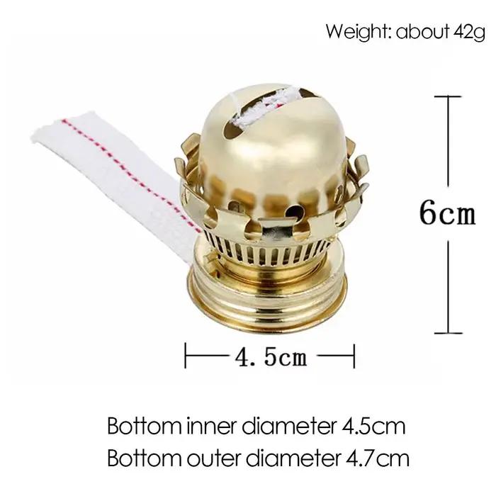Tête de lampe à kérosène rétro en métal à l'ancienne