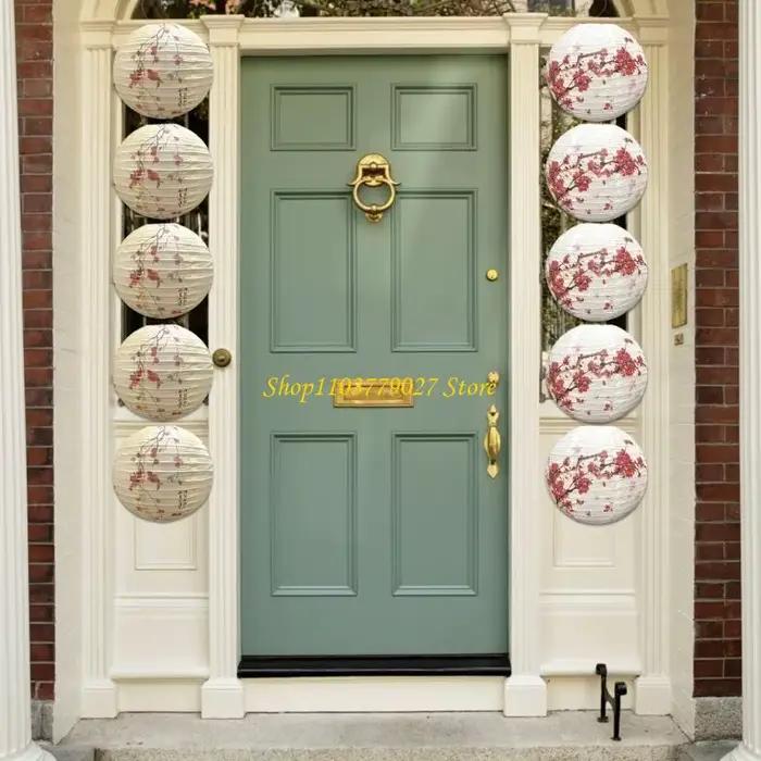 C4DF – ensemble lanternes en papier à thème asiatique