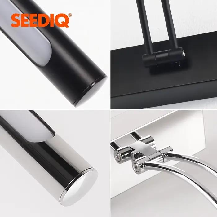 Applique Murale LED au Design Moderne, Disponible en Noir et Argent, Luminaire Décoratif d'Nik, 80/100cm