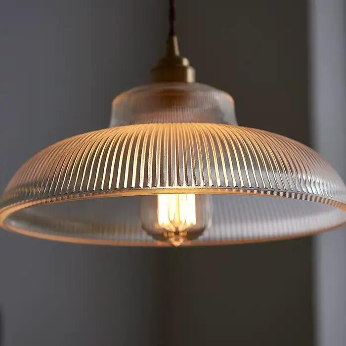 Vintage verre suspension vert lampe suspendue salon Luminaire Hall chambre Table à manger luminaires d'intérieur Lustre LED décor