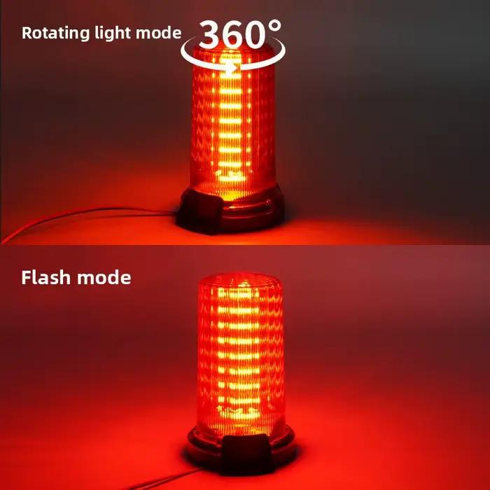 Lumière stroboscopique de voiture d'urgence, balise rotative pour Indication de la circulation, 54 LED, jaune, bleu, rouge, blanc, Flash d'avertissement de voiture