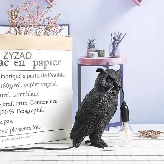 Lampe de table moderne Hibou porte-bonheur