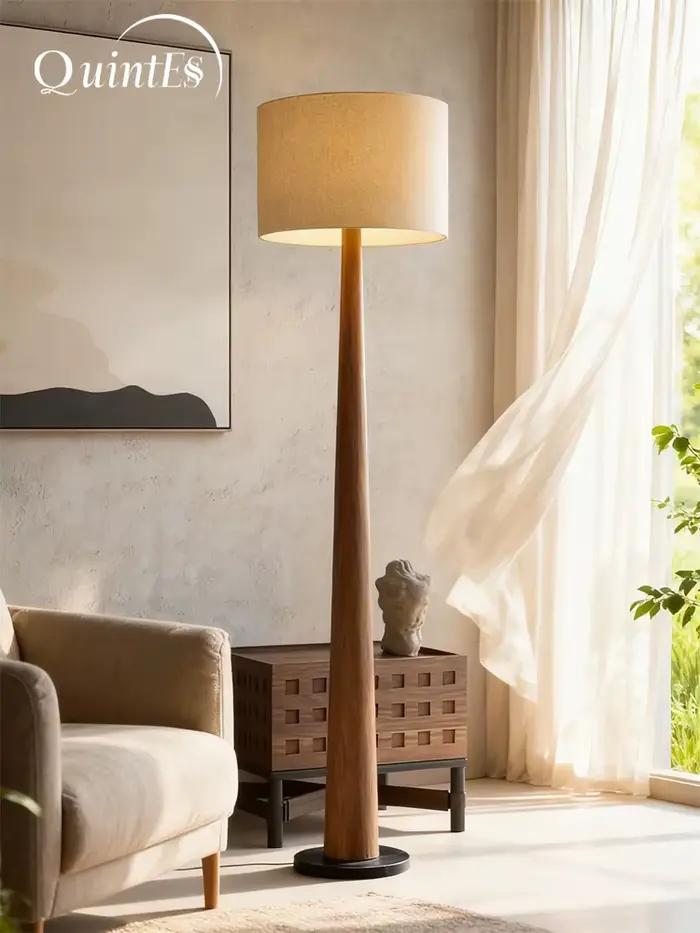 Lampe sur pied en bois moderne de luxe
