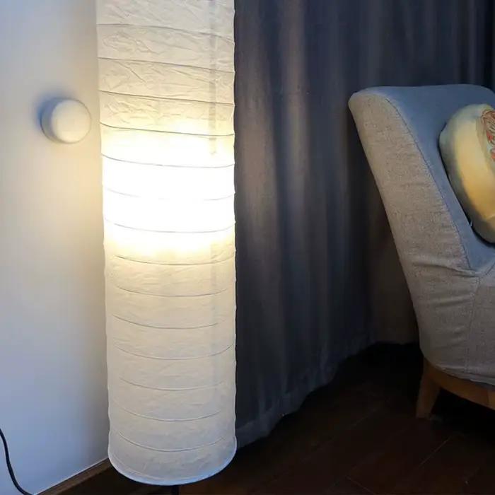 Abat-jour en papier pour lampe sur pied style nordique minimaliste pour maison hôtel chambre à coucher décoration ambiance zen élégante occaions spéciales à offrir