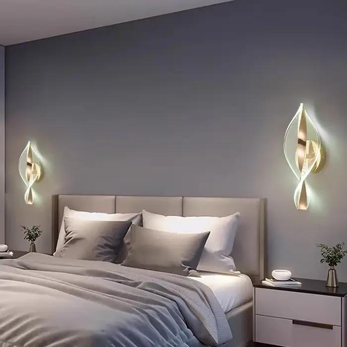 Applique murale LED nordique moderne pour éclairage intérieur de cuisine salon chambre à coucher entrée étude lumineuse et décorative