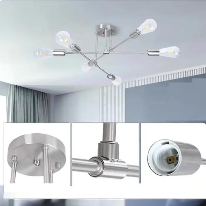 Lampes suspendues modernes en cuivre chromé