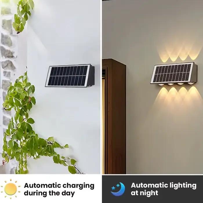 Lampe murale solaire extérieure étanche à énergie