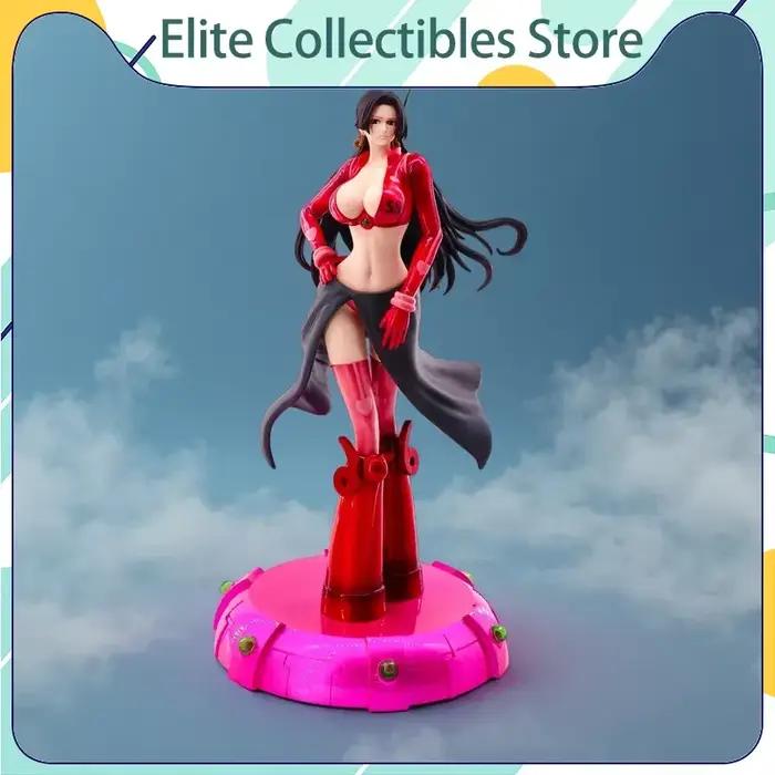 Statue statique en PVC de la guerrière élégante de la marque JT One Piece, figurine peinte à la main avec base île, pour décoration de bureau et de maison, cadeau pour les collectionneurs