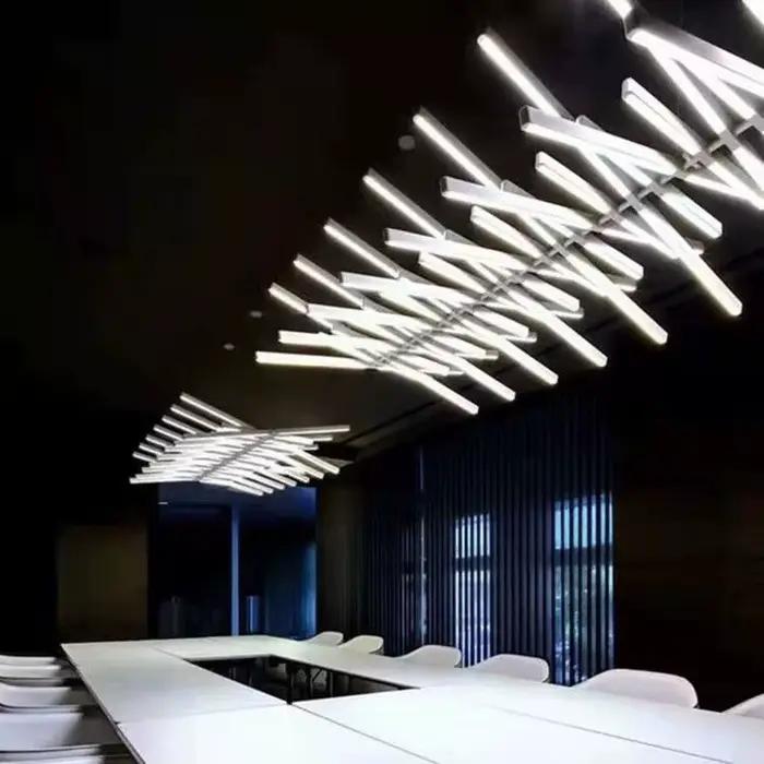 Plafonnier led en forme d'os de poisson