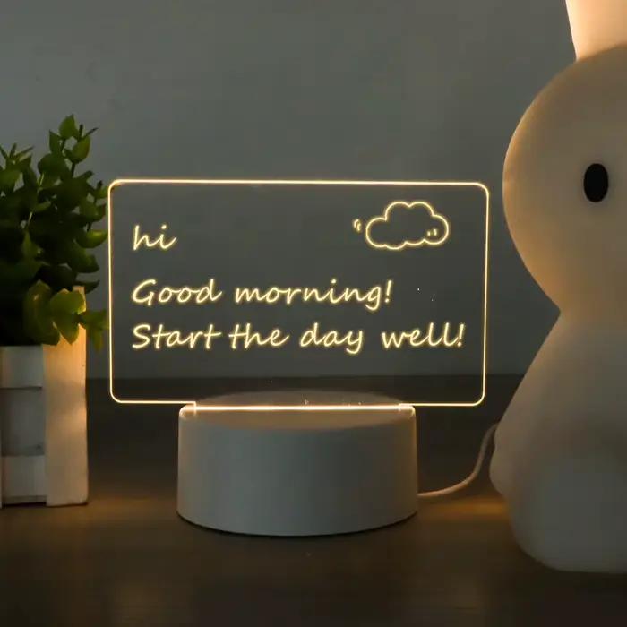 Lampe de bureau LED avec panneau d'affichage
